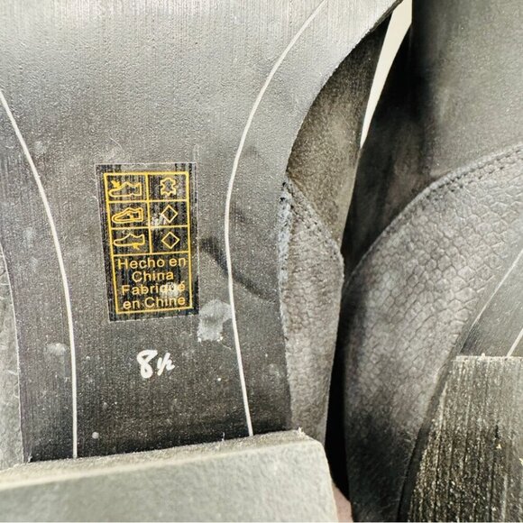 Sam Edelman Macon Booties Black Suede Genuine Leather Heeled Boots Shoes Sz 8.5 - Picture 12 of 15